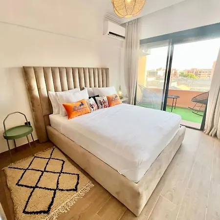 Cozy&Elegant Apartment/Pool/City Center/Gueliz Marrakesch Exterior foto